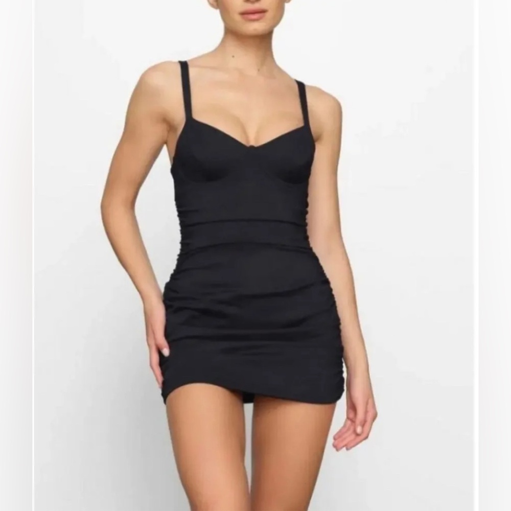 SKIMS Sculpting Swim Ruched One Piece Swimsuit